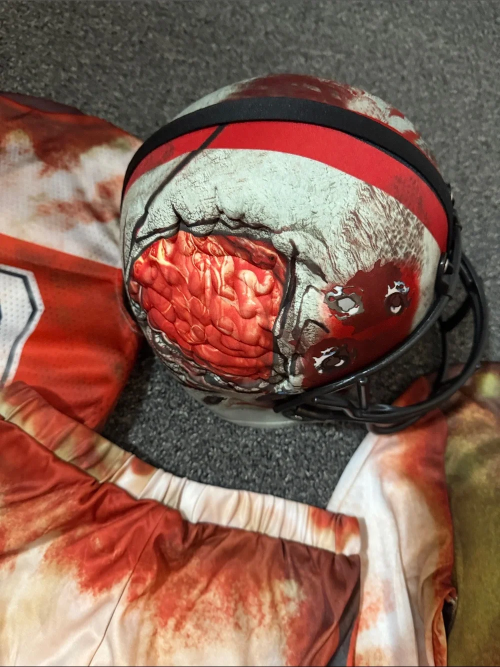 💀🎃👻Kids Zombie Football Costume Set